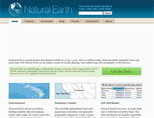 Tablet Screenshot of naturalearthdata.com